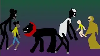 Cartoon Sheep and Cartoon Lion vs Amanda The Adventurer and Baby in Yellow