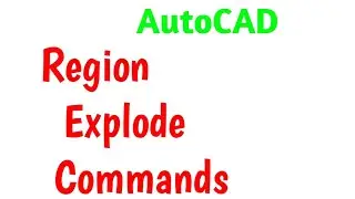 AutoCad REGION , EXPLODE Commands in Tamil turtorials | CAD | Modify tools || TST