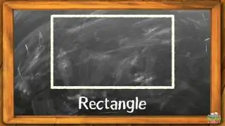 The geometric shapes in English for kids