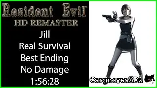 Resident Evil HD Remaster (PC)  No Damage - Jill Real Survival Best Ending (