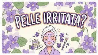 Violet leaf mask for irritated skin
