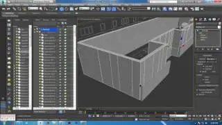 Building modeling in 3ds max with autocad file