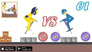 Stickman Ragdoll Jumper -  Epic Games Wolverine vs Captain Americant Jumping Part 1