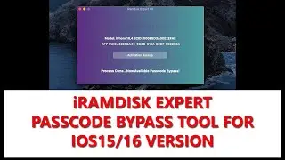 iOS15 iPhone Passcode Disable Bypass by iRamDisk Expert Tool