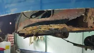 part 21, assessment of cutting out corrosion in rear boot area.