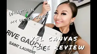 WHAT'S IN MY WORKBAG? | SAINT LAURENT CANVAS TOTE