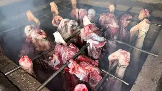 Это МЯСО увозят СРАЗУ в Ташкент!Тандыр Гушт № 1 в Узбекистане!МЯСО которое готовят высоко в Горах!