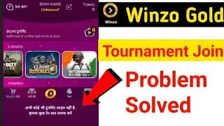 winzo gold me bgmi tournament join kaise kare || winzo gold bgmi tournament problem solution