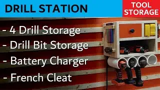 Drill Station - Practical Cordless Tool Storage