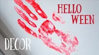 Helloween D.I.Y bloody hadprints. Кровавые отпечатки для Хэлоувина которые не прийдется смывать))