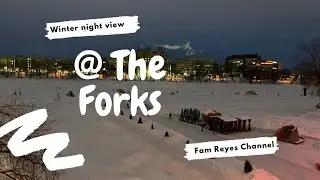 Winter family night gala at the Forks #buhayabroad #winter