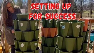 First GreenStalk Garden Planting for the Spring