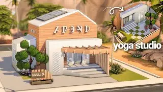 Modern Yoga Studio 🏜️ The Sims 4 Speed Build || No Talking || Save File