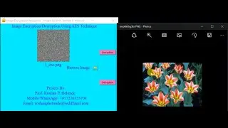 Python Code for Image Encryption Decryption Using AES Algorithm