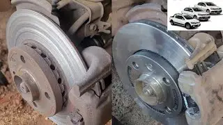 Troca do disco e pastilha de freio dianteiro Gol Saveiro Voyage Up! (todos)