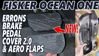 Fisker Ocean - Errons Wave Brake Pedal Cover & Aero Flap