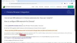 How To add IDM Extension in Chrome