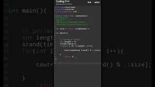 How To Make Password Generator Using C++ | Password Generate | C++ | #ytshorts || @Tushar Kumar