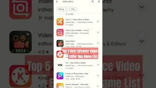 Top 5 Best Advance Video Editor Name List 2024 || 