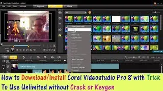 How to Download and Install Corel Videostudio Pro X8 (Video Editor) - With TRICK of UNLIMITED Use