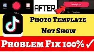 Photo Template Not Show In Tiktok 😭