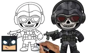 How To Draw cute CALL OF DUTY GHOST simple art