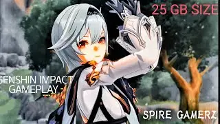 Downloading And Playing Biggest game on Mobile || Genshin Impact on Android || 25 GB Size 
