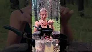 ASMR survival camping girl p5 #outdoors  #camping #alisha #asmr #marusya #BraveGals