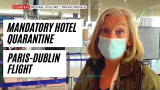 Last flight, Paris - Dublin, to beat mandatory hotel quarantine in Ireland - Arpil 14th 2021