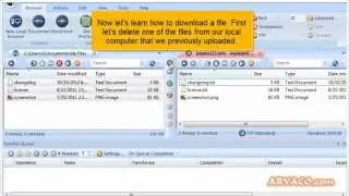 Uploading files using FTP Voyager