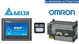Communication Between OMRON PLC & Delta HMI | OMRON PLC and Delta HMI Communication RS-232