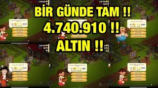 HAY DAY | PARA KASMA TAKTİĞİ BİR GÜNDE 4.740.910 ALTIN #gameplay #hayday #parakasma