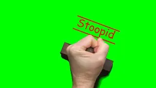 Steven He Stoopid Stamp Green Screen HD