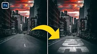 Perspective Text in Photoshop | Photoshop Text Effect