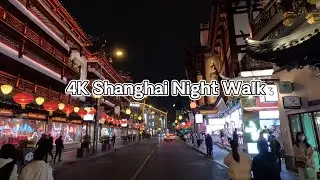 【4K】Shanghai Night Walk