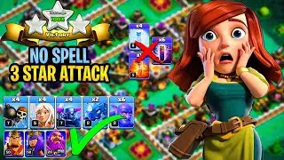 I did 3 stars on this base without spells😱 Townhall 11- Clash Of Clans