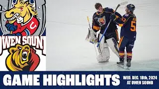 Dec. 18/24 - Barrie Colts at Owen Sound Attack