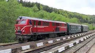 Local train "Marita" (Avramovo - Septemvri) leaving at Tsvetino station