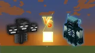 Minecraft wither vs warden fight full video