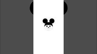 Draw Mickey Mouse using python turtle 