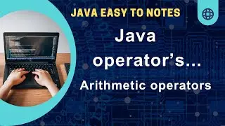 java operator's - Arithmetic Operator || easy to notes || your code coach || #java #javaoperators
