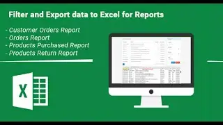 Filter And Export Data To Excel For Reports In Opencart