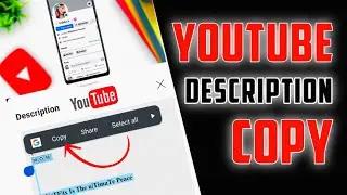 How to copy YouTube video description 2023 | YouTube ke description ko copy kaise kare