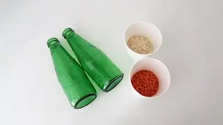 Great Recycling Idea with Glass Bottle | Home Decor Bottle Art | DIY Bottle Craft | Home Decor