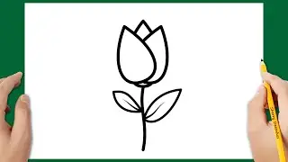 How to draw a flower 🌹❤️ | Drawing tutorial for beginners