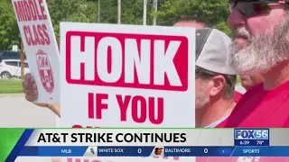 AT&T workers continue to strike in Kentucky