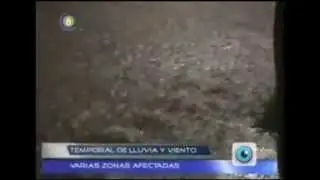 Tormenta severa de lluvia, viento y granizo en Salto, Uruguay (11/10/2013)