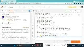 BFS IN GRAPH || CODESTUDIO || SOLUTION IN C++ || GRAPH