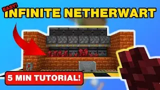 UNLIMITED & STACKABLE Nether Wart Farm In Minecraft 1.21.+ (Java) (How-To-Minecraft)