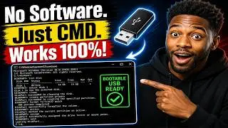 How to Create a BOOTABLE USB in Command Prompt | Ultimate WIndows 7,8,10/11 Guide